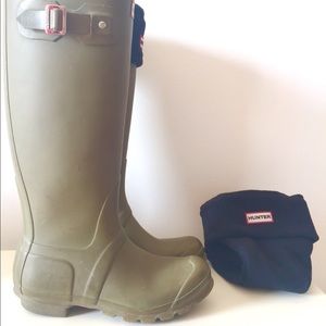 Original Tall Rain Boots in olive green